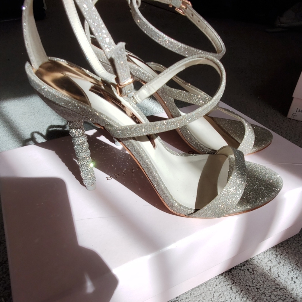 Sophia webster gold heels sz 37.5